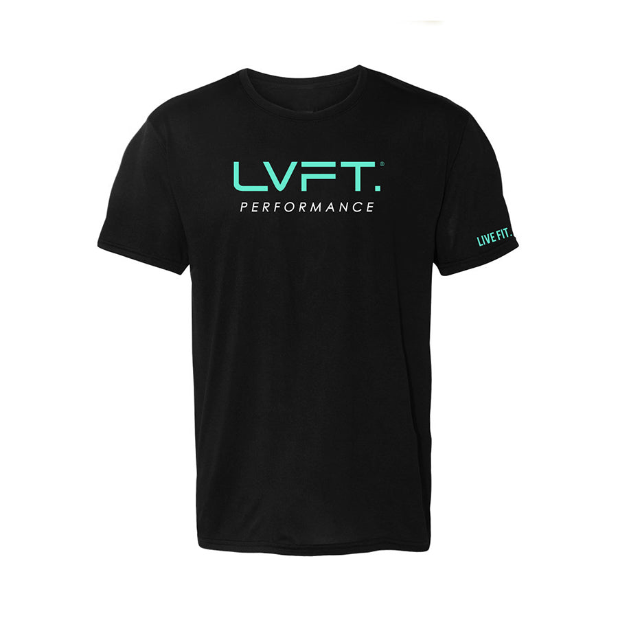 LVFT Performance Tee - Black/Mint
