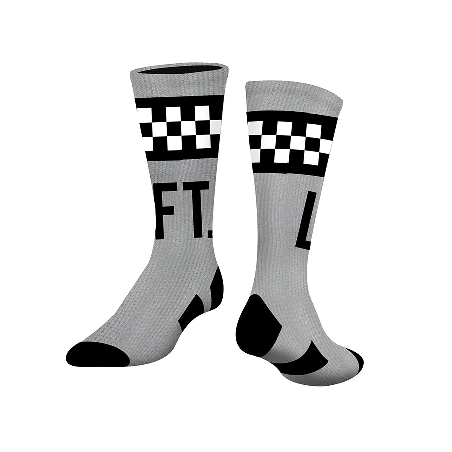 Checkered Socks - Grey/Black